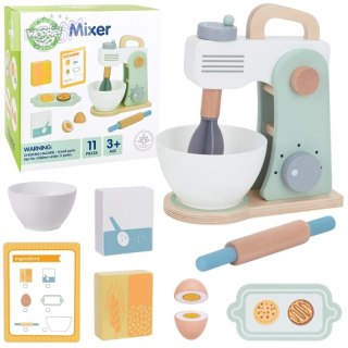 WOOPIE GREEN Drewniany Mikser Kuchenny Blender z Akcesoriami 11 el.