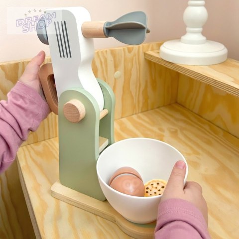 WOOPIE GREEN Drewniany Mikser Kuchenny Blender z Akcesoriami 11 el. WOOPIE GREEN Drewniany Mikser Kuchenny Blender z Akcesoriami 11 el.
