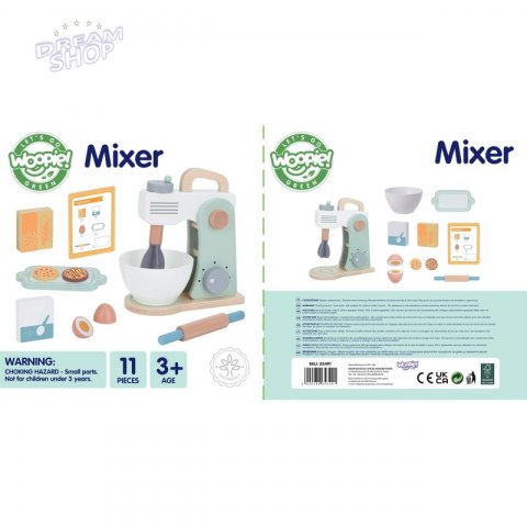 WOOPIE GREEN Drewniany Mikser Kuchenny Blender z Akcesoriami 11 el. WOOPIE GREEN Drewniany Mikser Kuchenny Blender z Akcesoriami 11 el.