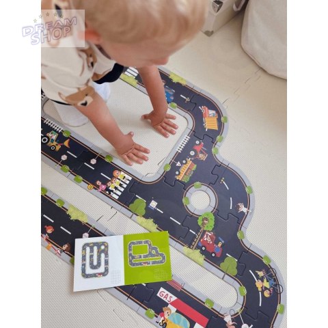 WOOPIE GREEN Droga Puzzle dla Dzieci Autostrada Makieta 21 el. Certyfikat FSC WOOPIE GREEN Droga Puzzle dla Dzieci Autostrada Makieta 21 el. Certyfikat FSC
