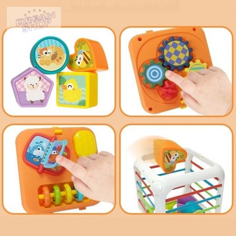 WOOPIE Kostka Edukacyjna Sorter 4w1 Kształty 18m+ WOOPIE Kostka Edukacyjna Sorter 4w1 Kształty 18m+