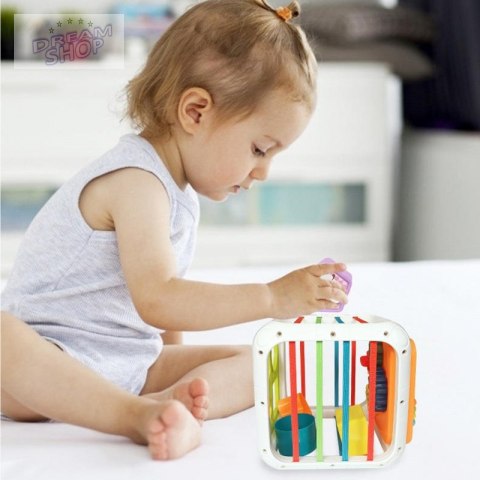WOOPIE Kostka Edukacyjna Sorter 4w1 Kształty 18m+ WOOPIE Kostka Edukacyjna Sorter 4w1 Kształty 18m+