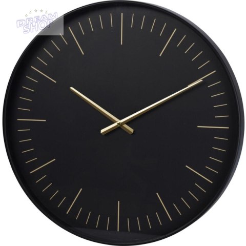 ZEGAR ŚCIENNY 50CM BLACK GOLD EXCELLENT HOUSEWERE