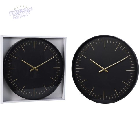 ZEGAR ŚCIENNY 50CM BLACK GOLD EXCELLENT HOUSEWERE
