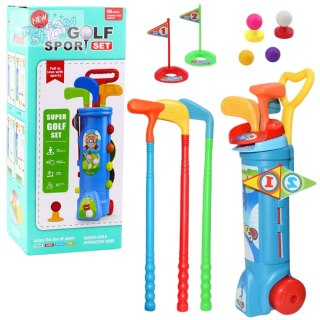 Zestaw Do Gry W Golfa Wózek Kije Pole Gra Sportowa 20el