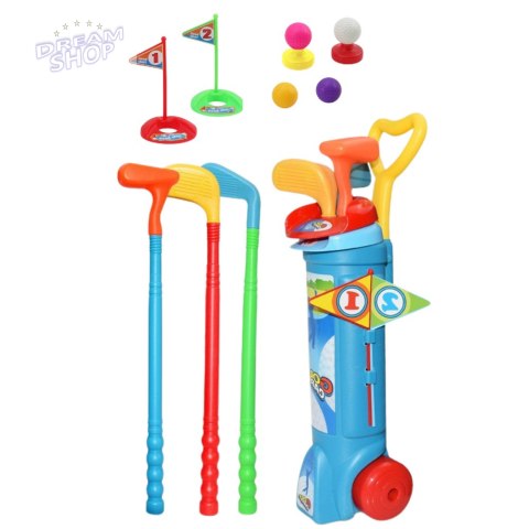 Zestaw Do Gry W Golfa Wózek Kije Pole Gra Sportowa 20el Zestaw Do Gry W Golfa Wózek Kije Pole Gra Sportowa 20el