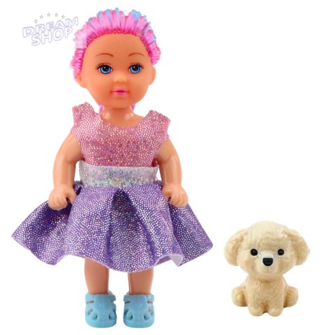 Zestaw Mini Laleczka W Sukience Piesek Lalka Pupil Mix 12cm Zestaw Mini Laleczka W Sukience Piesek Lalka Pupil Mix 12cm
