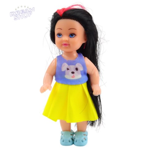 Zestaw Mini Laleczka W Sukience Pieski Buda Transporter