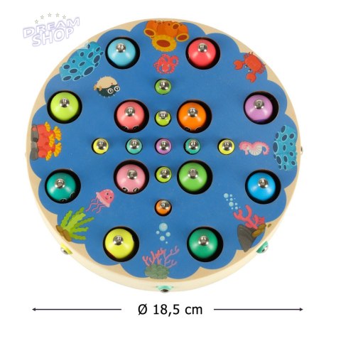 Gra rodzinna rybki gąsienice łowienie montessori