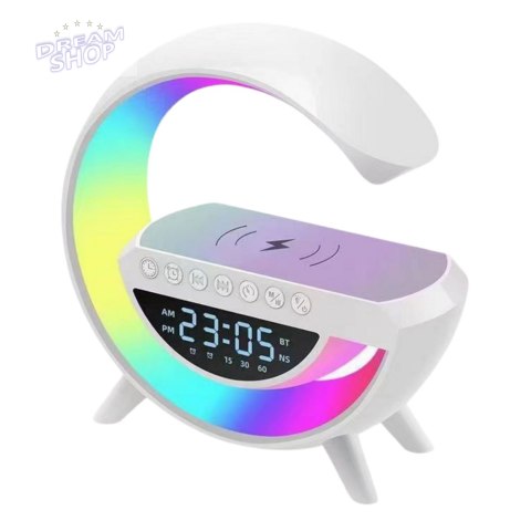 Lampka Nocna Wielofunkcyjna Budzik Ładowarka Indukcyjna Lampka Nocna Wielofunkcyjna Budzik Ładowarka Indukcyjna