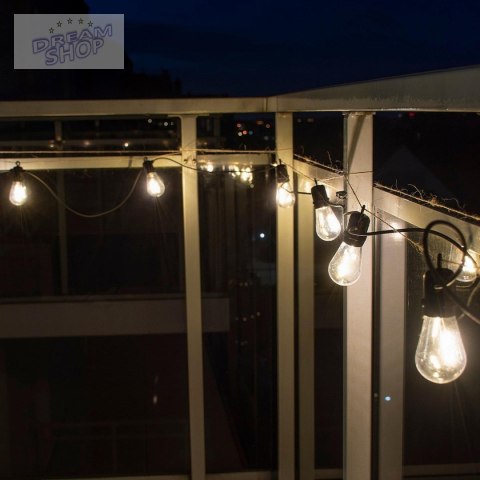 PARTY LIGHT GIRLANDA ZEWNĘTRZNA 10 ŻARÓWEK 10LED 8M 230V PARTY LIGHT GIRLANDA ZEWNĘTRZNA 10 ŻARÓWEK 10LED 8M 230V
