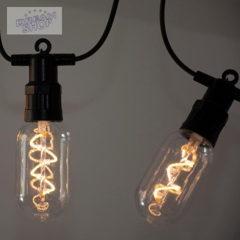 PARTY LIGHT GIRLANDA ZEWNĘTRZNA 12 ŻARÓWEK 12LED SPIRALNYCH 6,3M 230V PARTY LIGHT GIRLANDA ZEWNĘTRZNA 12 ŻARÓWEK 12LED SPIRALNYCH 6,3M 230V