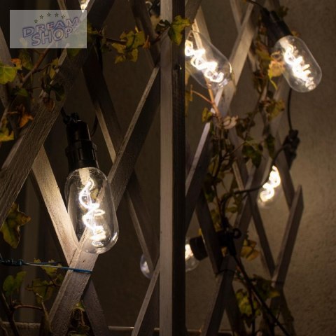 PARTY LIGHT GIRLANDA ZEWNĘTRZNA 12 ŻARÓWEK 12LED SPIRALNYCH 6,3M 230V PARTY LIGHT GIRLANDA ZEWNĘTRZNA 12 ŻARÓWEK 12LED SPIRALNYCH 6,3M 230V