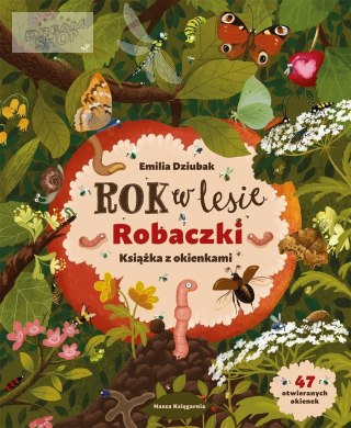 Rok w lesie. Robaczki. Książka z okienkami