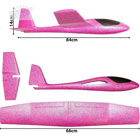 SAMOLOT STYROPIANOWY 84CM FIOLETOWY SAMOLOT STYROPIANOWY 84CM FIOLETOWY