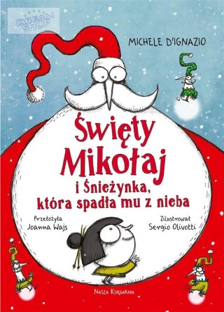 Święty Mikołaj i Śnieżynka, która spadła mu..