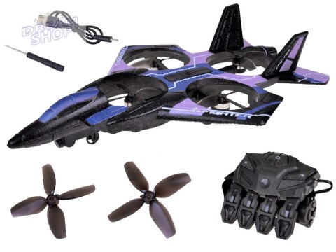 Zdalnie sterowany dron combat -pojazd latający+kolorowe diody RC0704 NI Zdalnie sterowany dron combat -pojazd latający+kolorowe diody RC0704 NI
