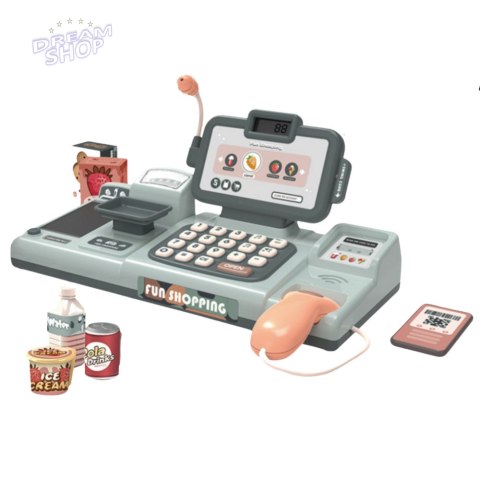 Zestaw Kasa Sklepowa Produkty Spożywcze Czytnik Telefon 25El Zestaw Kasa Sklepowa Produkty Spożywcze Czytnik Telefon 25El