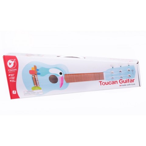 CLASSIC WORLD Drewniana Gitara Dla Dzieci Toucan