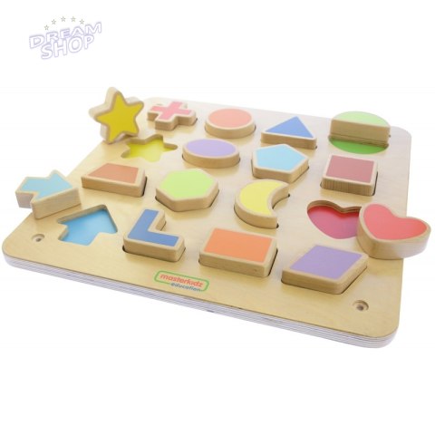 Edukacyjna Tablica Drewniana Magnetyczna Nauka Kształtów Sorter Masterkidz Edukacyjna Tablica Drewniana Magnetyczna Nauka Kształtów Sorter Masterkidz