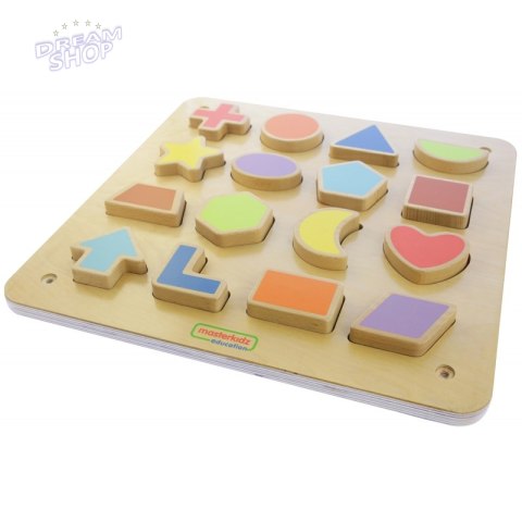 Edukacyjna Tablica Drewniana Magnetyczna Nauka Kształtów Sorter Masterkidz Edukacyjna Tablica Drewniana Magnetyczna Nauka Kształtów Sorter Masterkidz