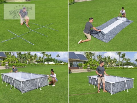 Bestway Basen STELAŻOWY 366x201x66cm 7w1 561FV Bestway Basen STELAŻOWY 366x201x66cm 7w1 561FV