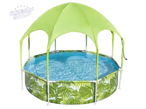 Bestway basen stelażowy 244x51 cm z daszkiem 56432 Bestway basen stelażowy 244x51 cm z daszkiem 56432