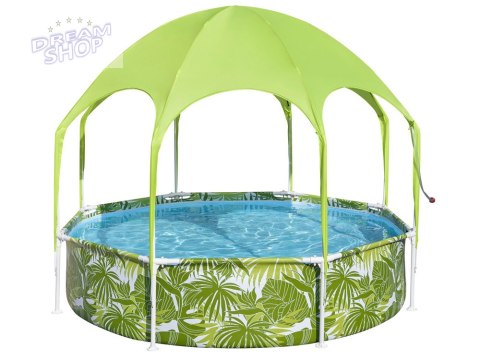 Bestway basen stelażowy 244x51 cm z daszkiem 56432 Bestway basen stelażowy 244x51 cm z daszkiem 56432