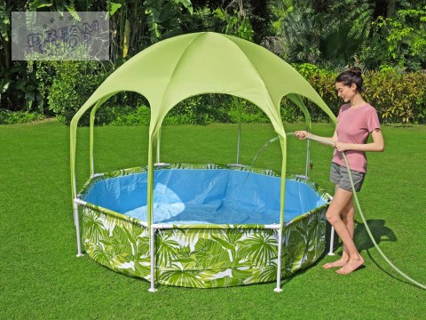 Bestway basen stelażowy 244x51 cm z daszkiem 56432 Bestway basen stelażowy 244x51 cm z daszkiem 56432