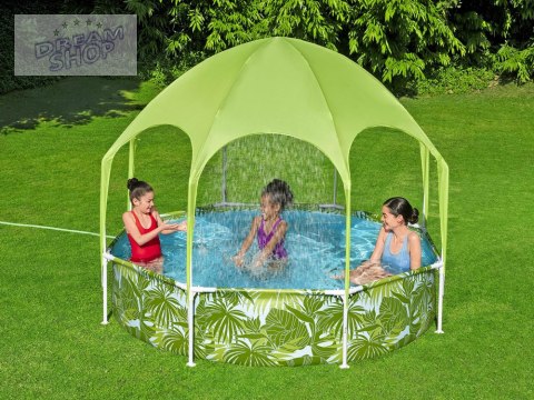 Bestway basen stelażowy 244x51 cm z daszkiem 56432 Bestway basen stelażowy 244x51 cm z daszkiem 56432