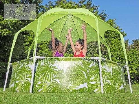 Bestway basen stelażowy 244x51 cm z daszkiem 56432 Bestway basen stelażowy 244x51 cm z daszkiem 56432