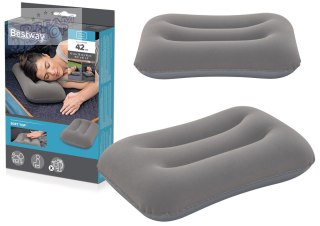 Dmuchana Poduszka Welurowa Szara 42 cm Bestway 67121