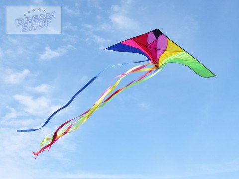 Duży Lekki LATAWIEC z kolorowymi wstążkami 190x100cm ZA5571 Duży Lekki LATAWIEC z kolorowymi wstążkami 190x100cm ZA5571