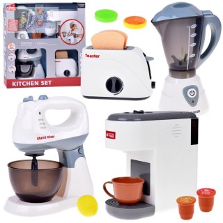 Duży zestaw małe AGD do zabawy mikser toster blender ekspres ZA5577