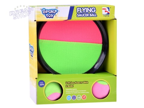 Gra paletki tarcze na rzepy CatchBall 2 x piłka SP0747 Gra paletki tarcze na rzepy CatchBall 2 x piłka SP0747