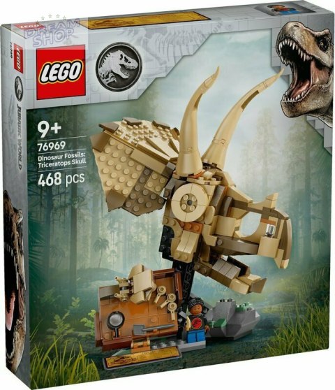 LEGO 76969 JURASSIC WORLD Szkielety dinozaurów: czaszka triceratopsa