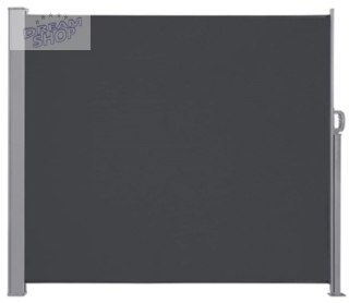 Markiza boczna tarasowa LUARO parawan zwijana 180 x 400 cm szara