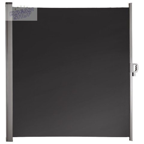 Markiza boczna tarasowa LUARO parawan zwijana 180 x 400 cm szara Markiza boczna tarasowa LUARO parawan zwijana 180 x 400 cm szara