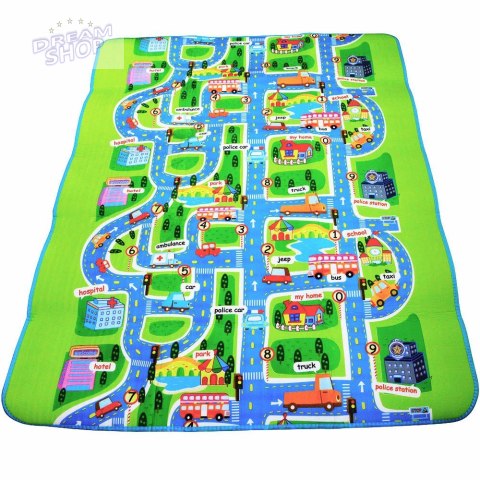 Mata edukacyjna piankowa składana ulica 200 x 160 cm Mata edukacyjna piankowa składana ulica 200 x 160 cm