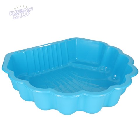 Piaskownica zamykana basen Muszelka Twins podwójna 2w1 160x87,5x19,5cm niebieska Piaskownica zamykana basen Muszelka Twins podwójna 2w1 160x87,5x19,5cm niebieska