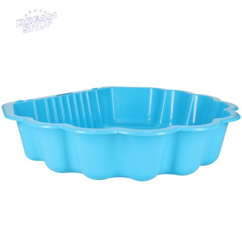Piaskownica zamykana basen Muszelka Twins podwójna 2w1 160x87,5x19,5cm niebieska Piaskownica zamykana basen Muszelka Twins podwójna 2w1 160x87,5x19,5cm niebieska