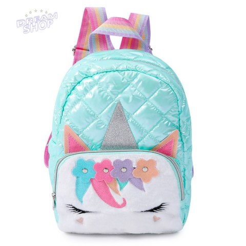 Plecak Dziecięcy Szkolny Pikowany Jednorożec Turkusowy 32cm Plecak Dziecięcy Szkolny Pikowany Jednorożec Turkusowy 32cm