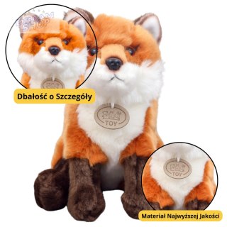 Pluszowa Maskotka Przytulanka Lis Rudo Brązowy 23cm