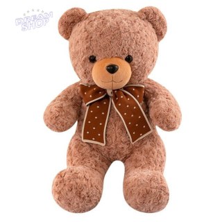 Pluszowa Maskotka Przytulanka Miś Z Kokardą W Groszki 45cm