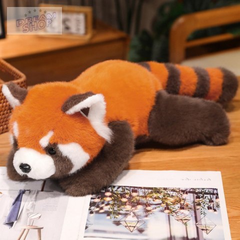 Pluszowa Maskotka Przytulanka Panda Czerwona Obciążone Łapki 30cm