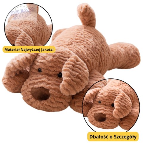 Pluszowa Maskotka Przytulanka Piesek Beżowy 30cm