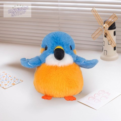 Pluszowa Maskotka Przytulanka Ptak Niebiesko Pomarańczowy 12cm