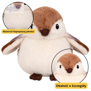 Pluszowa Maskotka Przytulanka Ptak Wróbel Brązowy 12cm