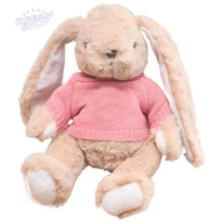 Pluszowa Maskotka Przytulanka Zając Sweterek Różowy 22cm