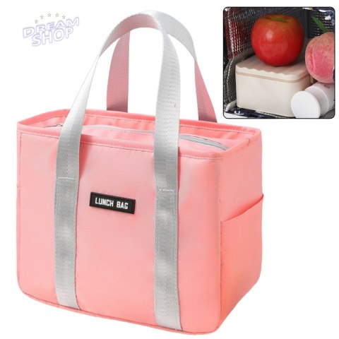 Torba Termiczna Izolacyjna Śniadaniowa Lunch Bag Różowa 24cm Torba Termiczna Izolacyjna Śniadaniowa Lunch Bag Różowa 24cm